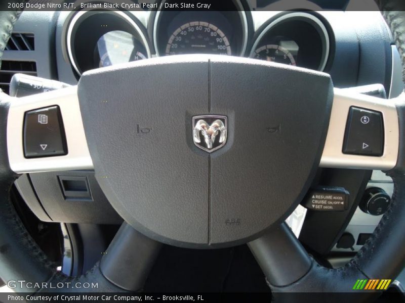 Brilliant Black Crystal Pearl / Dark Slate Gray 2008 Dodge Nitro R/T