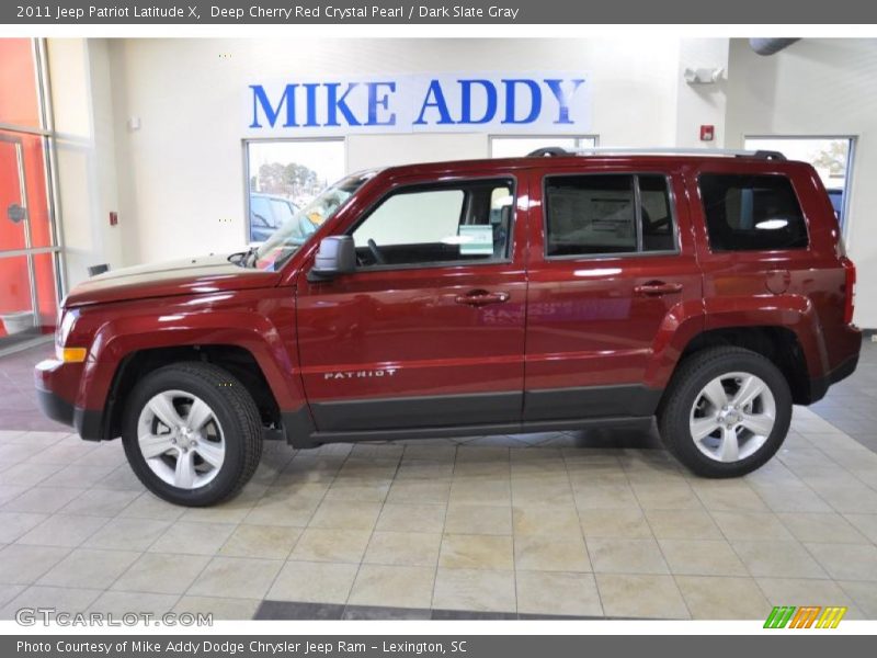 Deep Cherry Red Crystal Pearl / Dark Slate Gray 2011 Jeep Patriot Latitude X