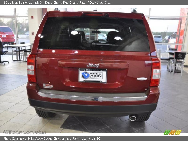 Deep Cherry Red Crystal Pearl / Dark Slate Gray 2011 Jeep Patriot Latitude X