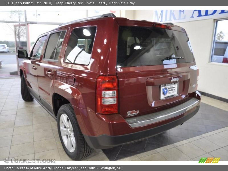 Deep Cherry Red Crystal Pearl / Dark Slate Gray 2011 Jeep Patriot Latitude X