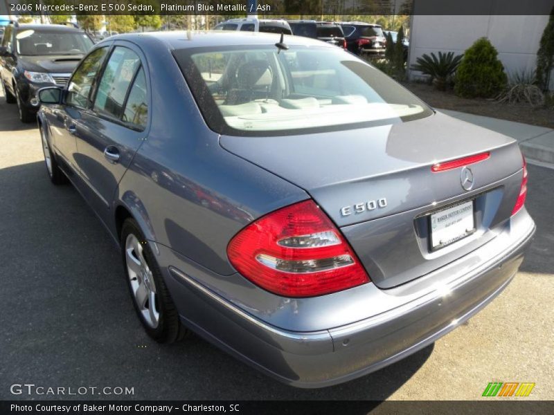 Platinum Blue Metallic / Ash 2006 Mercedes-Benz E 500 Sedan