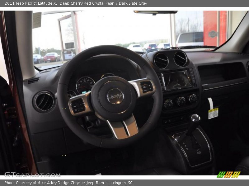 Deep Cherry Red Crystal Pearl / Dark Slate Gray 2011 Jeep Patriot Latitude X
