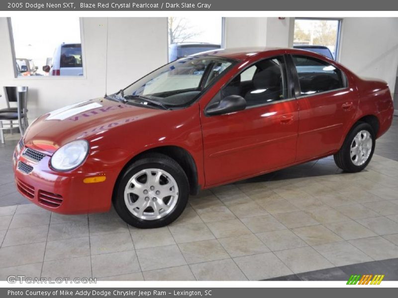 Blaze Red Crystal Pearlcoat / Dark Slate Gray 2005 Dodge Neon SXT