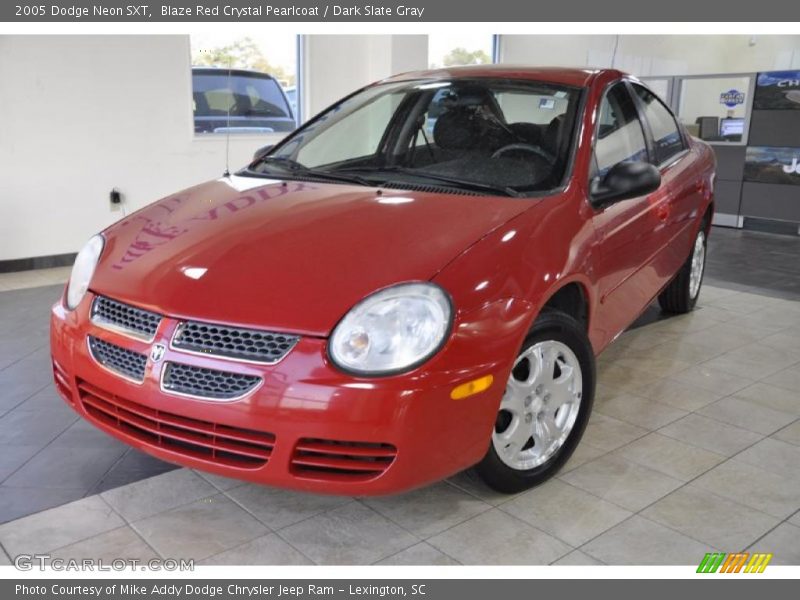 Blaze Red Crystal Pearlcoat / Dark Slate Gray 2005 Dodge Neon SXT