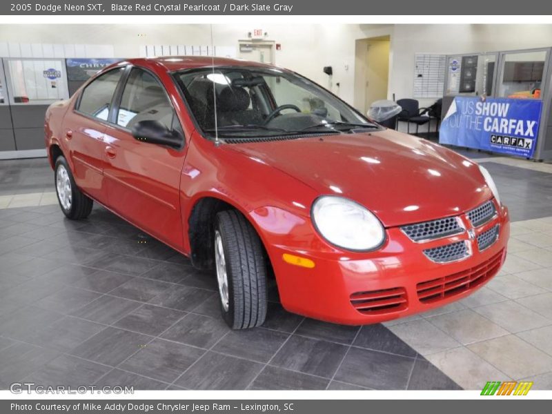 Blaze Red Crystal Pearlcoat / Dark Slate Gray 2005 Dodge Neon SXT