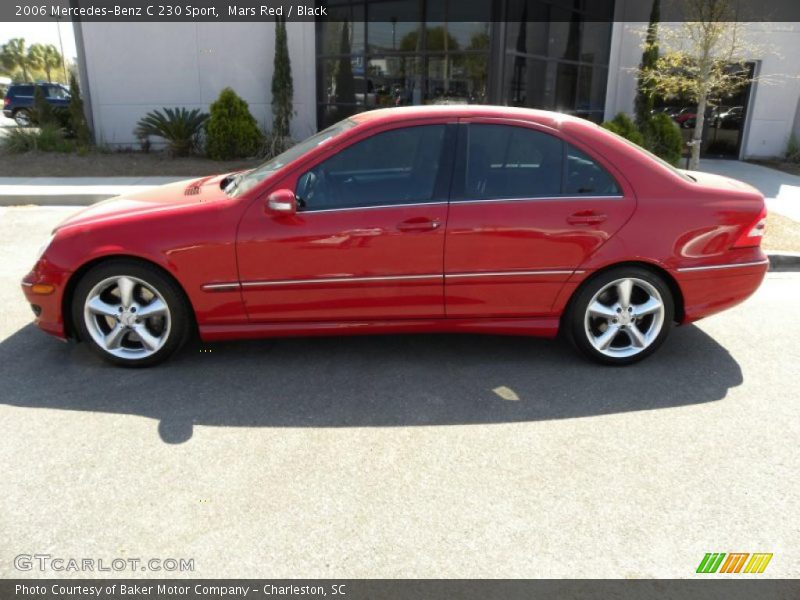 Mars Red / Black 2006 Mercedes-Benz C 230 Sport