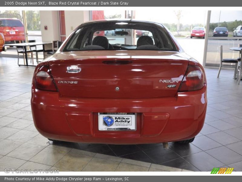 Blaze Red Crystal Pearlcoat / Dark Slate Gray 2005 Dodge Neon SXT