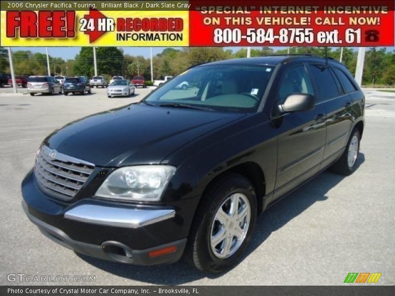 Brilliant Black / Dark Slate Gray 2006 Chrysler Pacifica Touring