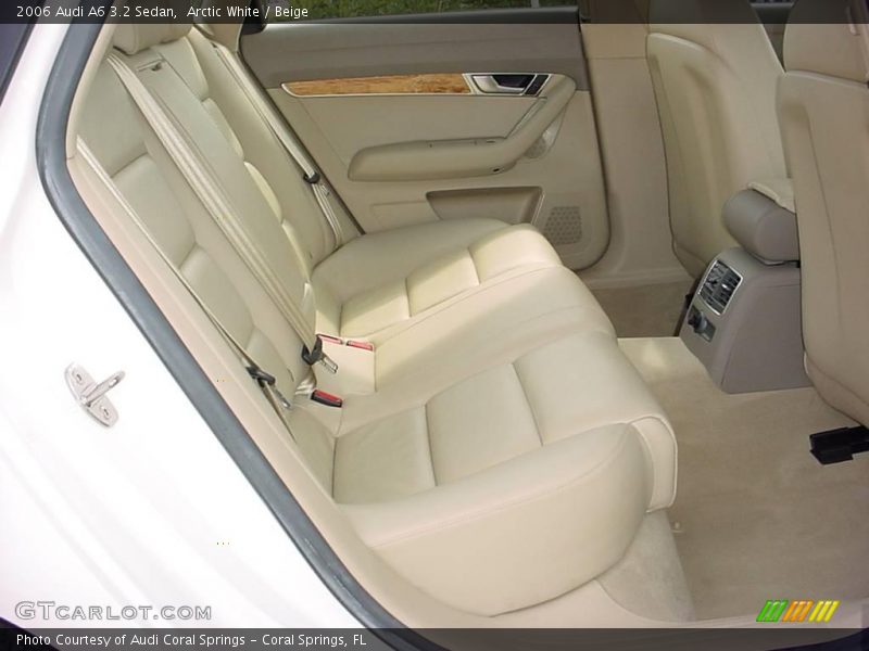 Arctic White / Beige 2006 Audi A6 3.2 Sedan