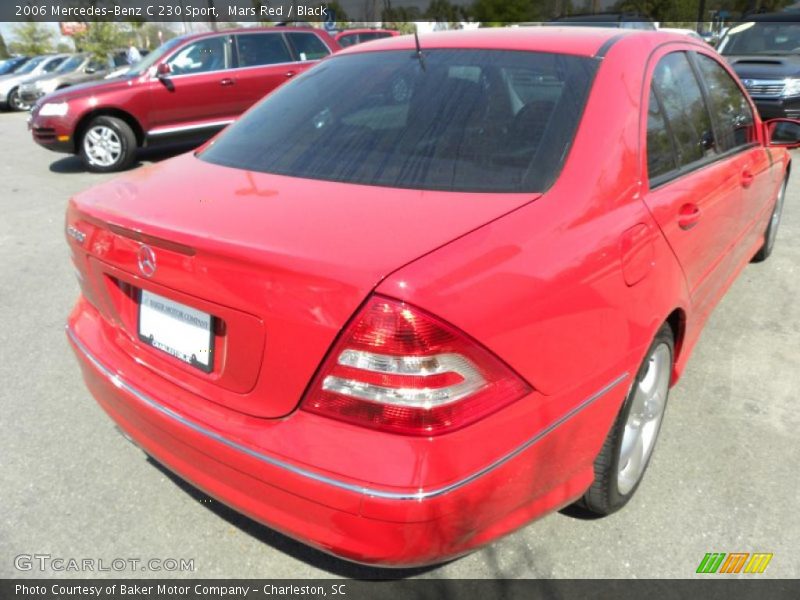 Mars Red / Black 2006 Mercedes-Benz C 230 Sport