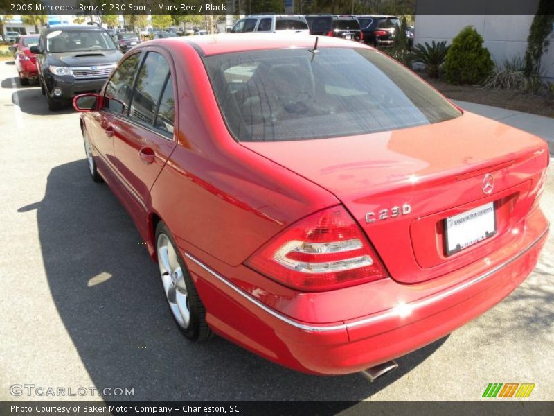 Mars Red / Black 2006 Mercedes-Benz C 230 Sport