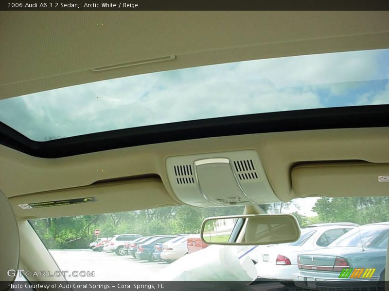 Arctic White / Beige 2006 Audi A6 3.2 Sedan