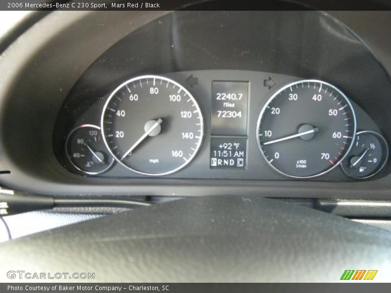 Mars Red / Black 2006 Mercedes-Benz C 230 Sport