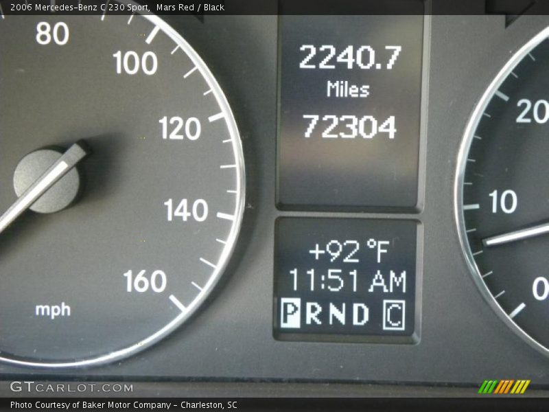 Mars Red / Black 2006 Mercedes-Benz C 230 Sport
