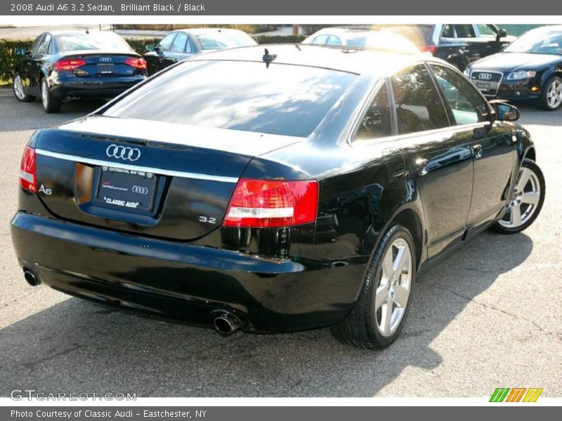 Brilliant Black / Black 2008 Audi A6 3.2 Sedan
