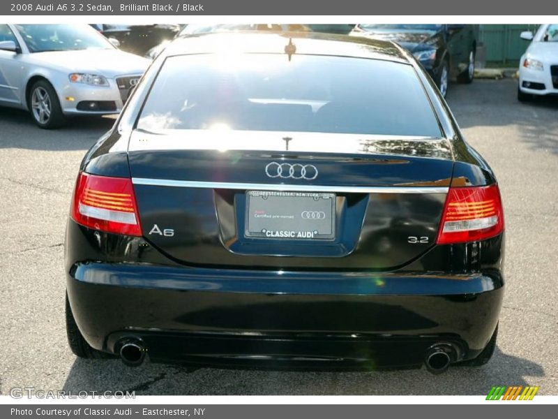 Brilliant Black / Black 2008 Audi A6 3.2 Sedan