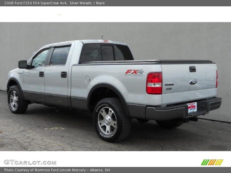 Silver Metallic / Black 2008 Ford F150 FX4 SuperCrew 4x4