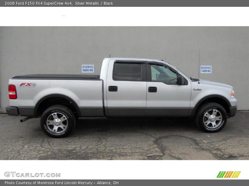 Silver Metallic / Black 2008 Ford F150 FX4 SuperCrew 4x4