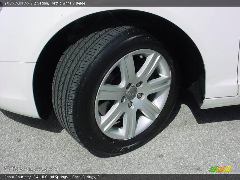 Arctic White / Beige 2006 Audi A6 3.2 Sedan