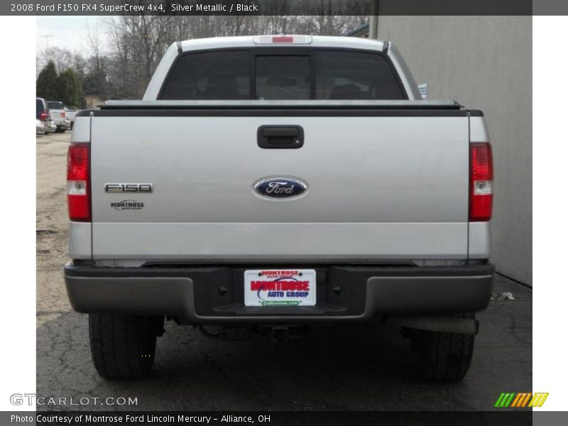 Silver Metallic / Black 2008 Ford F150 FX4 SuperCrew 4x4