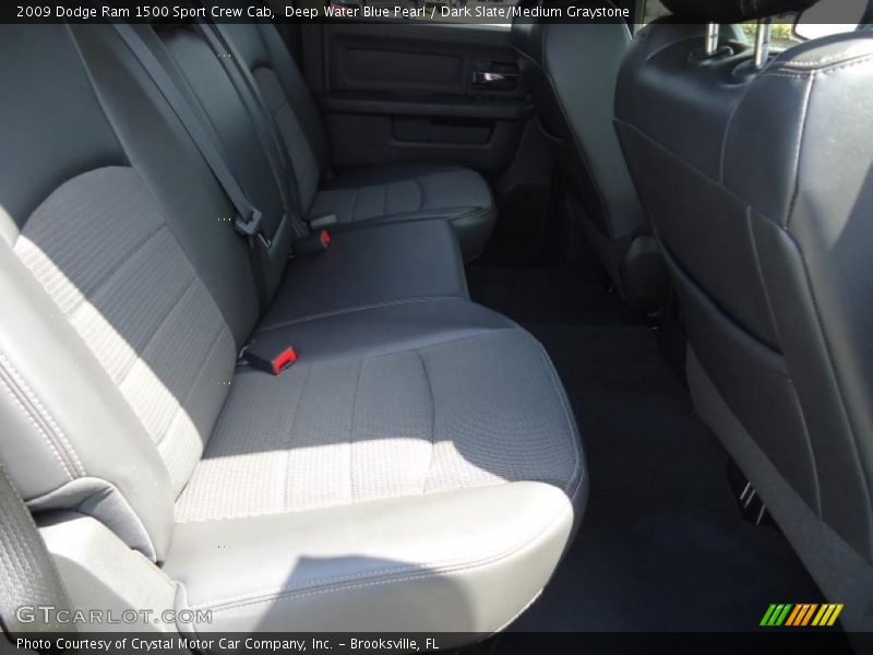 Deep Water Blue Pearl / Dark Slate/Medium Graystone 2009 Dodge Ram 1500 Sport Crew Cab