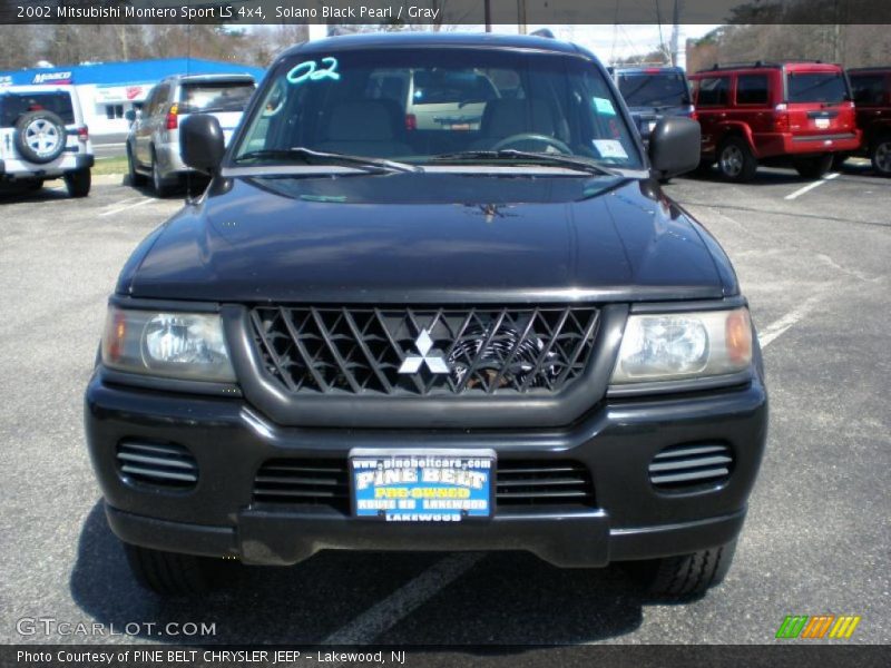 Solano Black Pearl / Gray 2002 Mitsubishi Montero Sport LS 4x4