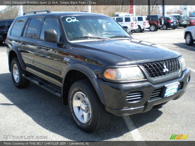 Solano Black Pearl / Gray 2002 Mitsubishi Montero Sport LS 4x4