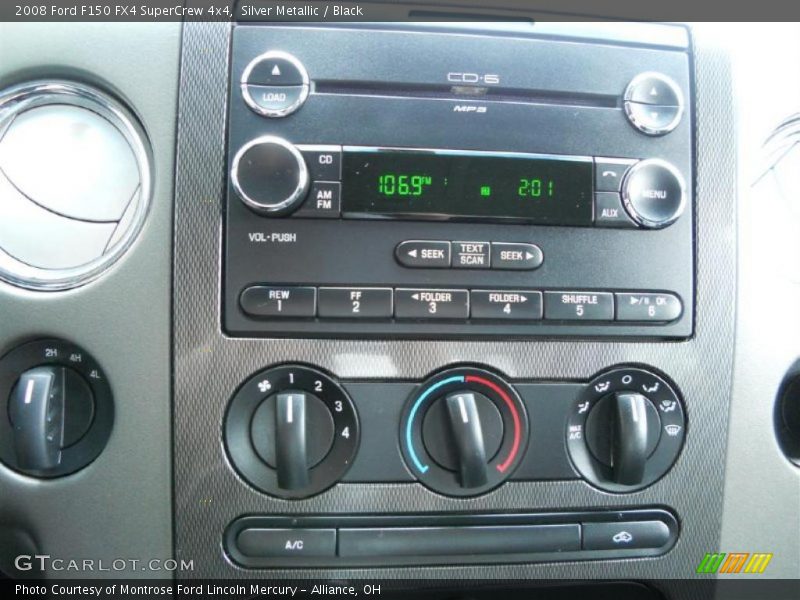 Silver Metallic / Black 2008 Ford F150 FX4 SuperCrew 4x4