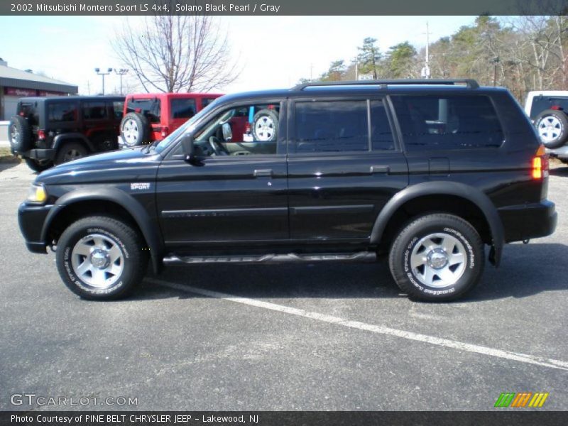 Solano Black Pearl / Gray 2002 Mitsubishi Montero Sport LS 4x4