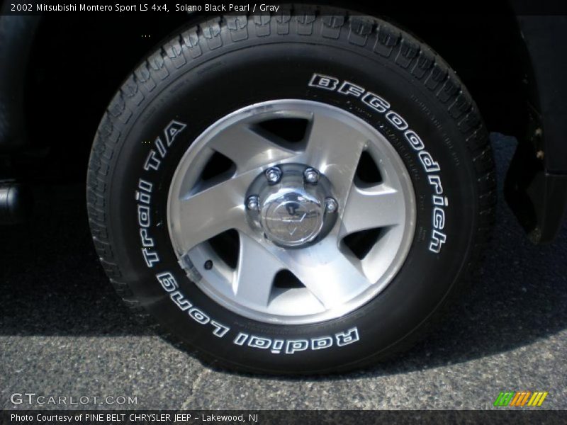 Solano Black Pearl / Gray 2002 Mitsubishi Montero Sport LS 4x4