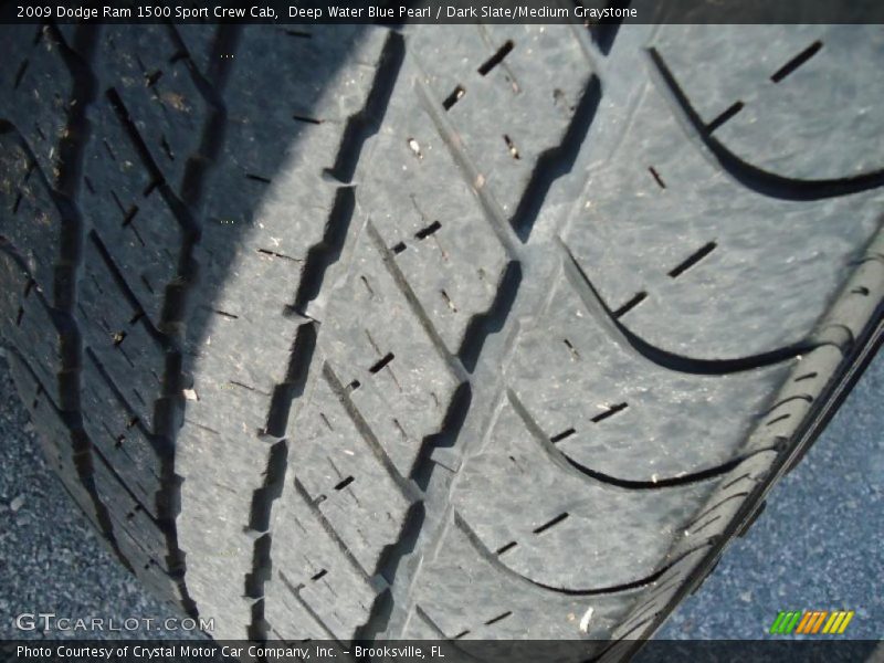 Deep Water Blue Pearl / Dark Slate/Medium Graystone 2009 Dodge Ram 1500 Sport Crew Cab