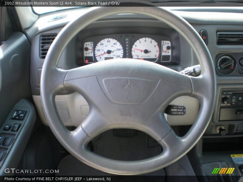Solano Black Pearl / Gray 2002 Mitsubishi Montero Sport LS 4x4