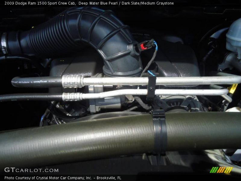 Deep Water Blue Pearl / Dark Slate/Medium Graystone 2009 Dodge Ram 1500 Sport Crew Cab