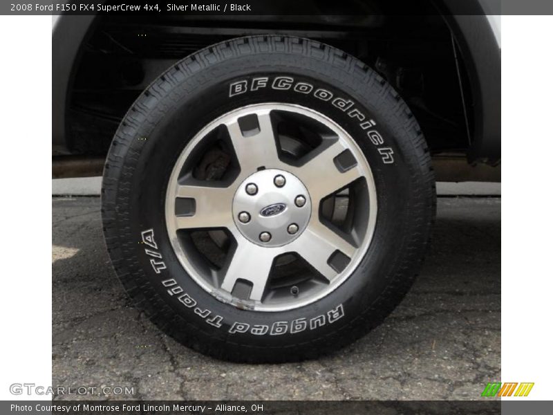 Silver Metallic / Black 2008 Ford F150 FX4 SuperCrew 4x4