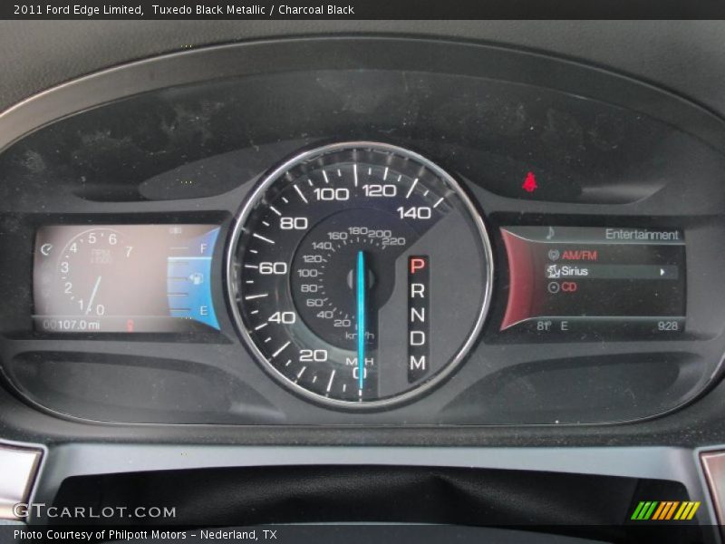 Tuxedo Black Metallic / Charcoal Black 2011 Ford Edge Limited