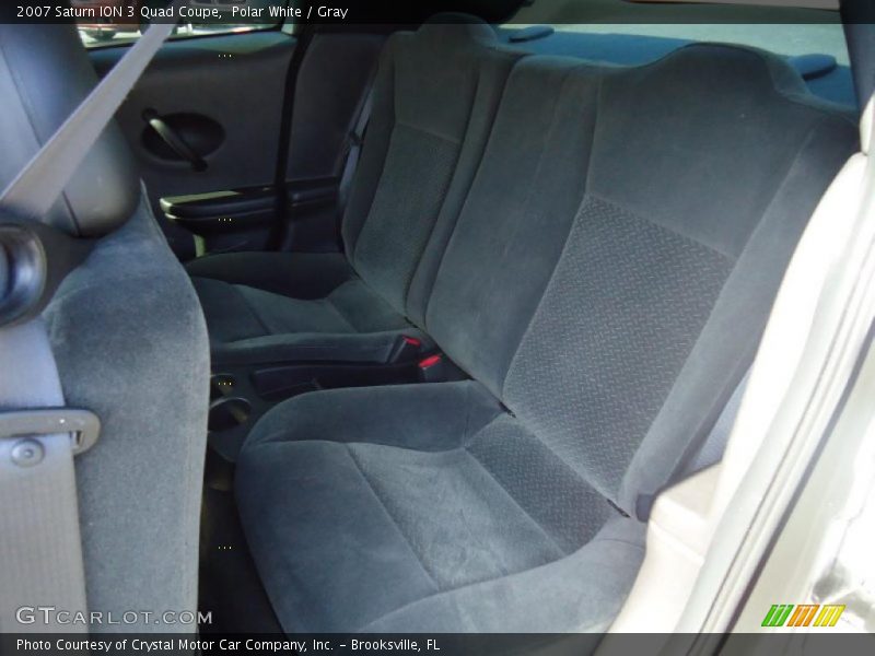 Polar White / Gray 2007 Saturn ION 3 Quad Coupe