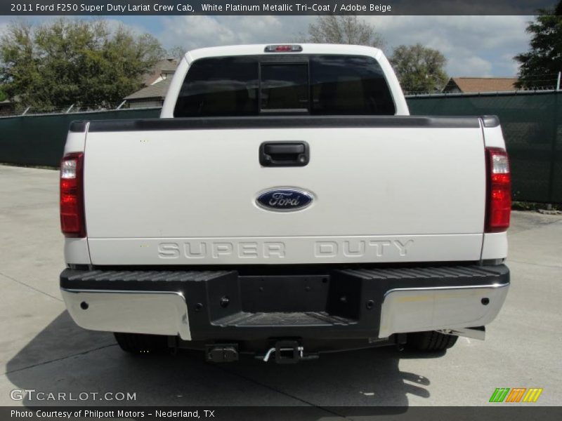  2011 F250 Super Duty Lariat Crew Cab White Platinum Metallic Tri-Coat