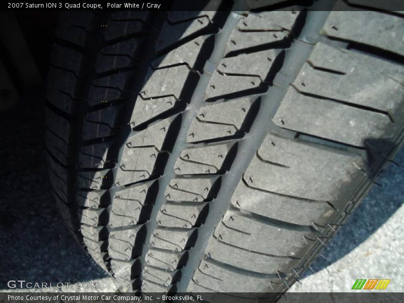 Polar White / Gray 2007 Saturn ION 3 Quad Coupe