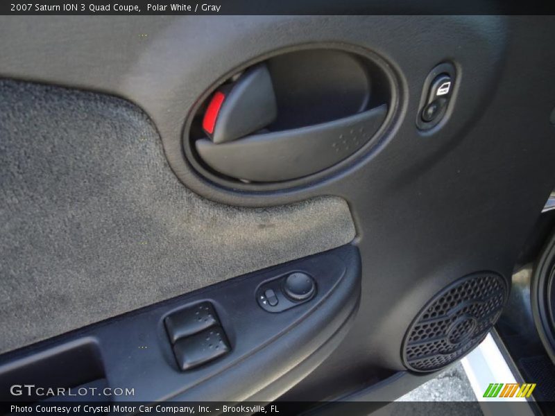 Polar White / Gray 2007 Saturn ION 3 Quad Coupe