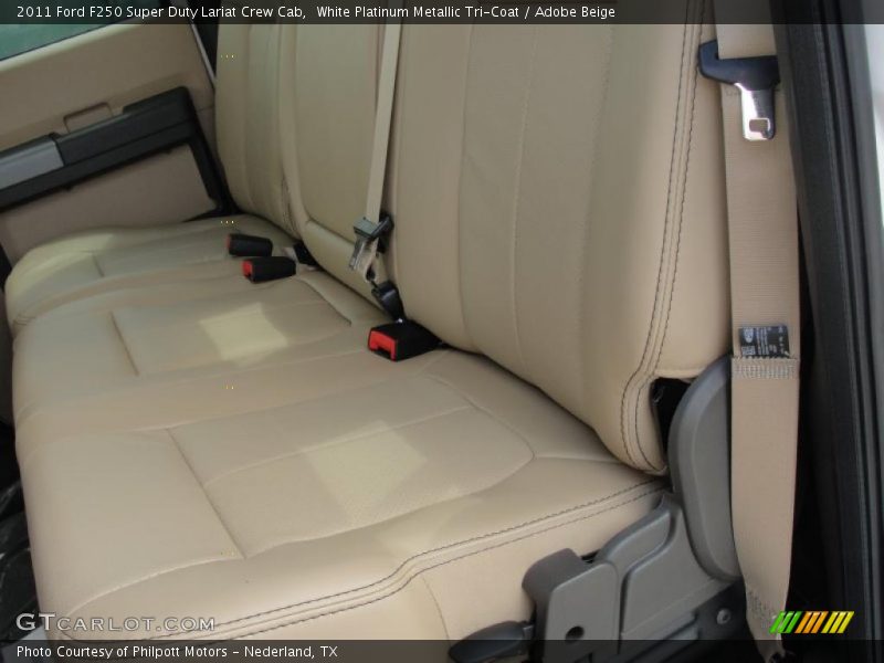  2011 F250 Super Duty Lariat Crew Cab Adobe Beige Interior