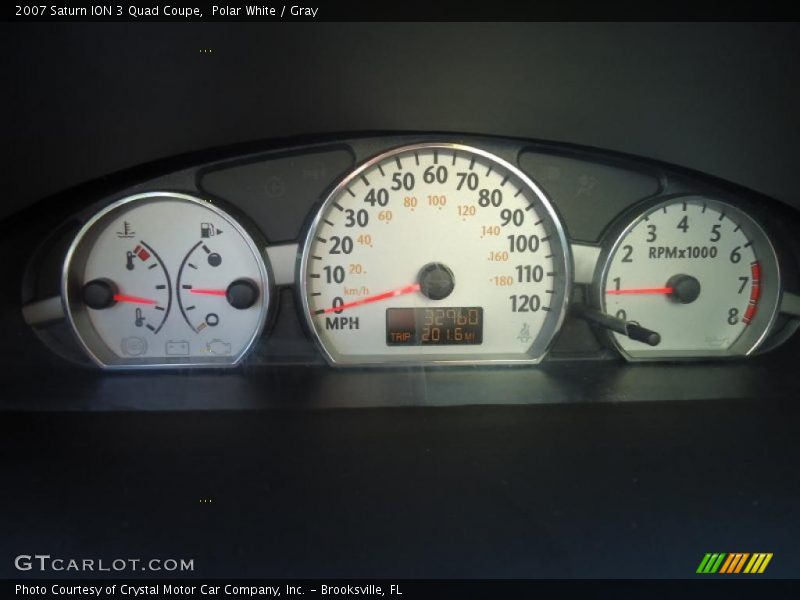  2007 ION 3 Quad Coupe 3 Quad Coupe Gauges