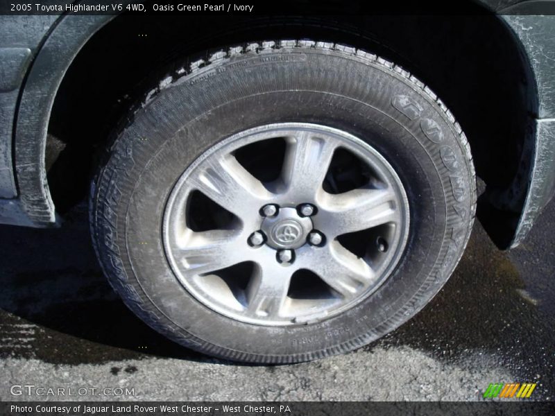 Oasis Green Pearl / Ivory 2005 Toyota Highlander V6 4WD
