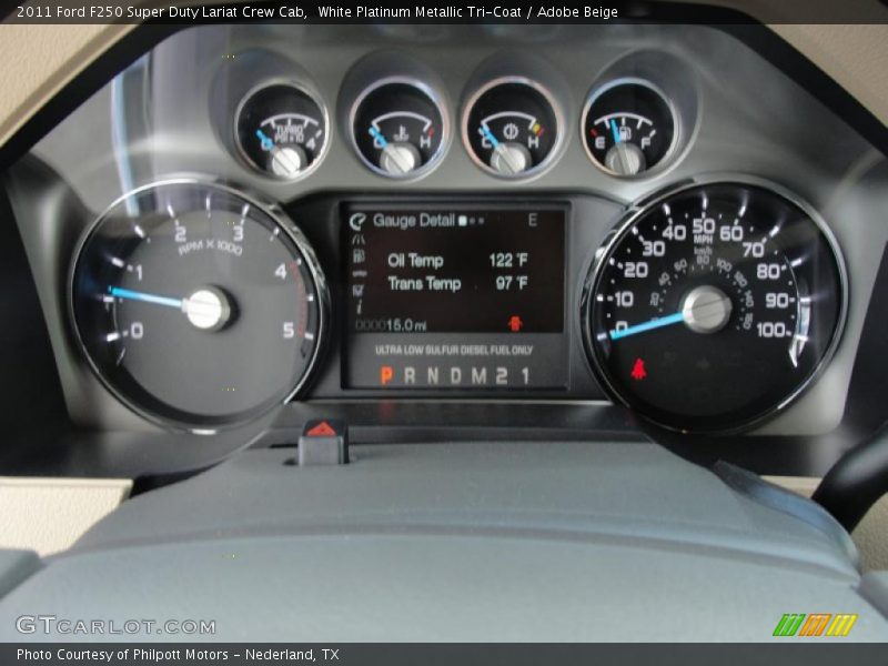  2011 F250 Super Duty Lariat Crew Cab Lariat Crew Cab Gauges