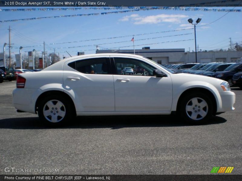 Stone White / Dark Slate Gray 2010 Dodge Avenger SXT