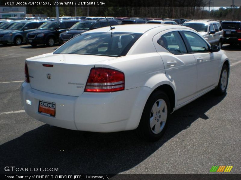 Stone White / Dark Slate Gray 2010 Dodge Avenger SXT