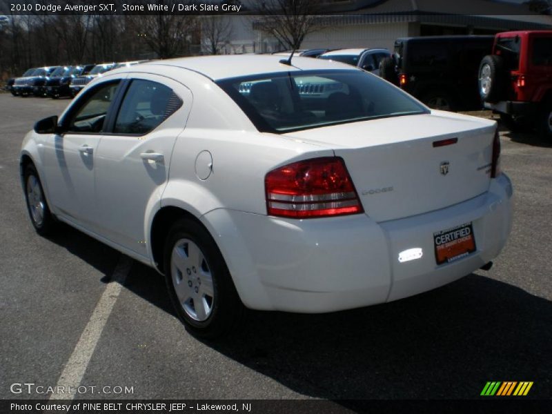 Stone White / Dark Slate Gray 2010 Dodge Avenger SXT