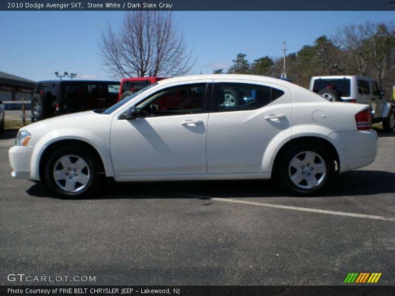 Stone White / Dark Slate Gray 2010 Dodge Avenger SXT