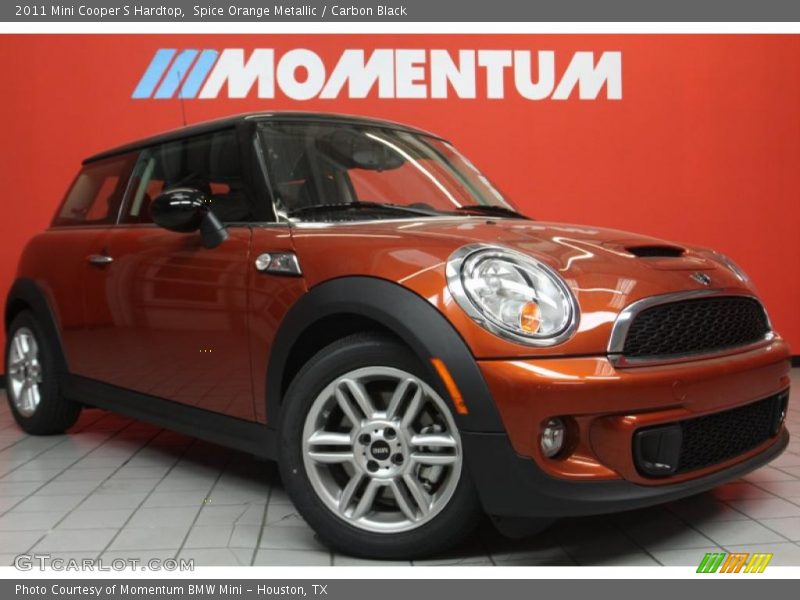Spice Orange Metallic / Carbon Black 2011 Mini Cooper S Hardtop