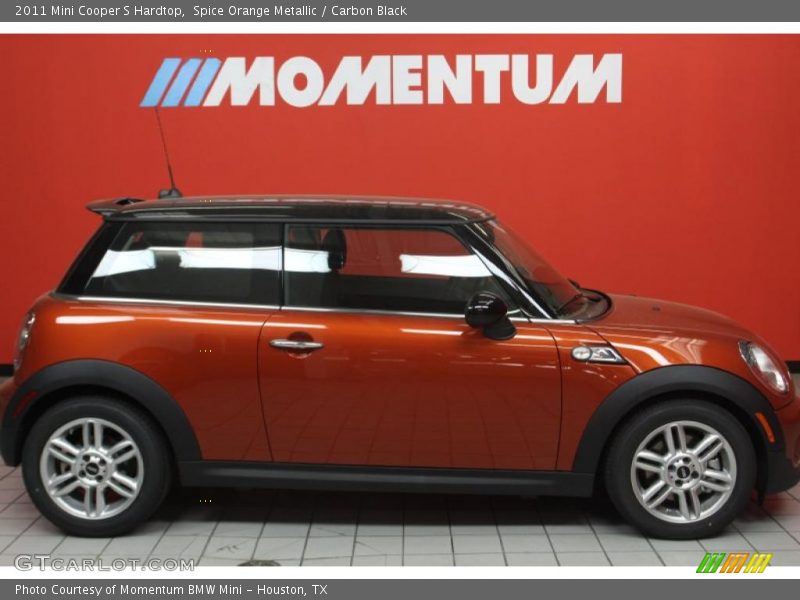 Spice Orange Metallic / Carbon Black 2011 Mini Cooper S Hardtop