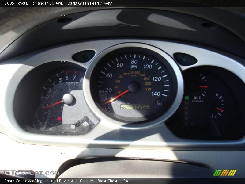 Oasis Green Pearl / Ivory 2005 Toyota Highlander V6 4WD